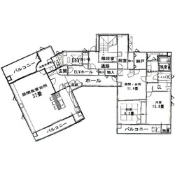 カーサ函館の物件間取画像